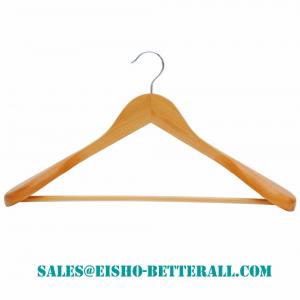 China Betterall 93 Wide Shoulder Home Usage Wooden Coat Hanger for Clothes And Suit supplier
