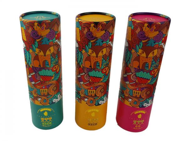 OEM Printing Custom Color Paper Tube Round Shape Cardboard Box Cylinder Paper