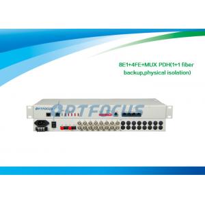 2.5KG 10/100Mbps PDH Multiplexer 8 E1 DC24V DC-48V AC 220V 483X138X45 mm