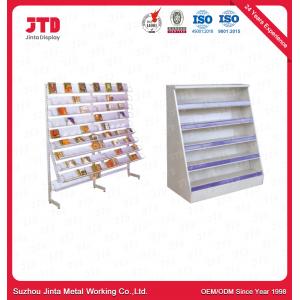 Square Promotion Display Stands ISO9001 450mm Supermarket Shelf Rack