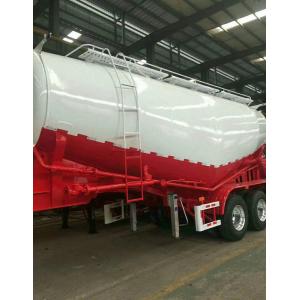 China Carbon Steel Semi Truck Trailer / Powder Material Semi Flatbed Trailers supplier
