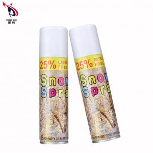 Artificial Snow Colored Taiwan Snow Spray tin bottle plastic cap For Party