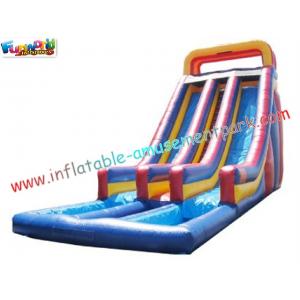 China Custom SUMMER Amusement Park Outdoor Adult Water Inflatable Slide 14L x 5.5W x 7H Meter supplier