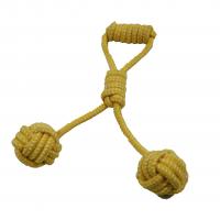 China Puppy Durable Pet Toys Indestructible Two Knots Training Natural 40cm on sale