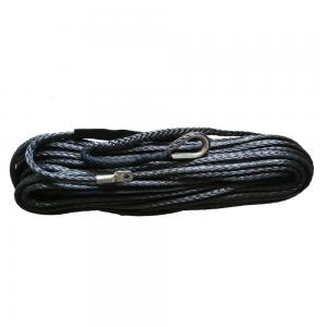 China 10mm X 30m Floating Synthetic Atv Winch Line Grey With Locking Eye Splice supplier