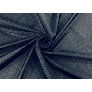 160GSM 82% Elastic Nylon Fabric Stretchy Knitting For Swimwear Black
