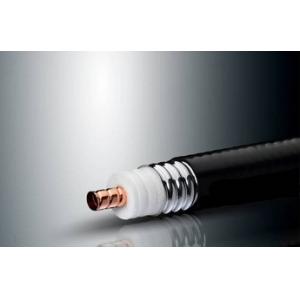China Helix Wrinkle Copper Tube RF Coaxial Cable , 1-1/4 Inches Microwave Telecommunication Feeder Cable supplier