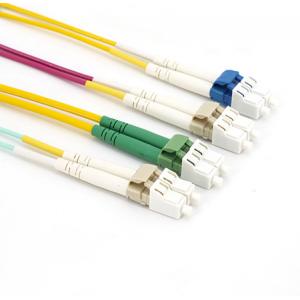 China LC To SC APC Patch Cord MM OM1 OM2 OM3 OM4 LC SC Duplex Patch Cord supplier