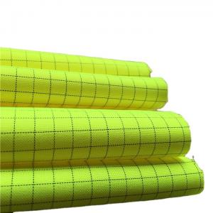 300D Polyester Woven Plain Check Anti-Static Oxford Fabric For Medical Cleanness Clothing