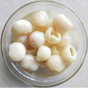 Creamy White Color Chinese Lychee Canned Tropical Fruit 14-17% Brix