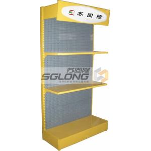 China Metal Supermarket Display Racks Gondola Storage Shelf System ISO9001 Certification supplier