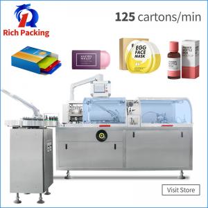 China Fully Automatic Box Cartoning Machine Line For Soap Bar Mask Tea Pouch Bottle supplier