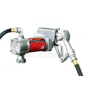 China Steel 12V Gasoline Fuel Transfer Pump With 15GPM Flow Rate / Electric Gear Pump supplier