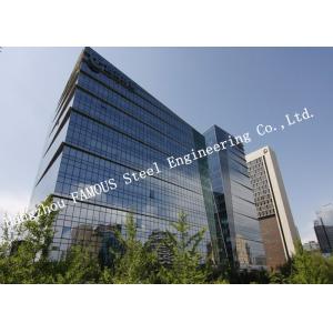 China Aluminum Frame Insulation Double Glass Curtain Wall For Commercial Office Building supplier