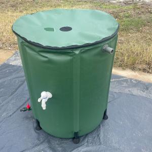 380L PVC Tarpaulin Collapsible Portable Water Storage Tank for Farm Garden Agriculture