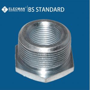 BS4568 Zinc Plated Steel Electrical Screwed Reducer 20mm-32mm For Conduit