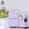 China 2025 New Wide-Handle Front-Opening Suitcase, 20/24in Durable ABS+PC Luggage with Hook & Cup Holder, 360° Silent Wheels & Secure Lock , abs hard shell luggage wholesale