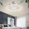 China Wholesale Factory Remote APP Control Smart Low Profile Ceiling Fan Light Flush Mount LED Ceiling Light 6 Wind Speeds New Technology Ceiling Fans wholesale