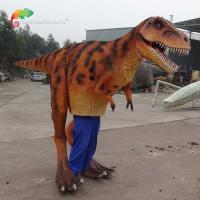 China 4.5m Animatronic Dinosaur Costume Animatronic Raptor Costume For Park Celebrating on sale