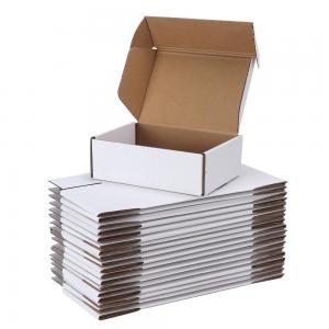 China Recycled Materials Custom Logo Black White Carton Mailing Boxes for Luxury Shipping supplier