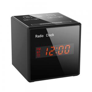 FM Radio HD1080P H.264 Alarm Clock Video Camera , Bluetooth Speaker Spy Camera