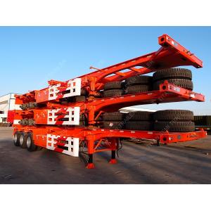 Tri-axle 40 Feet Shipping Container Trailer Chassis With Container Lock