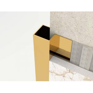 Bright Gold Stainless Steel Outside Corner Trim 2.5m