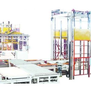 China Automatic Brick Production Line Twice Setting Pallet Loading And Unloading System on sale