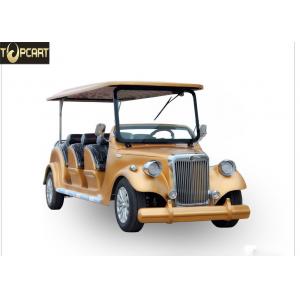 China Classic Type Electric Club Car Utility Vehicle With Golden Yellow Color , 8 Seat supplier