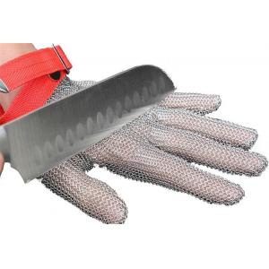 China XXS-XXL 304L Protection Safty Stainless Steel Mesh Safety Gloves For Butcher High Cut Resistance supplier