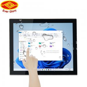 China 17 Inch Touch Screen Monitor Waterproof Shock Resistant Fingerprint Proof supplier
