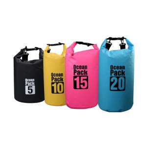 China Custom Printed Roll Top Dry Bag Waterproof Multi Color For Cycling Hiking wholesale