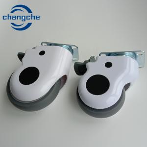 White Hospital Bed Casters Casters With Stop 3 / 4 / 5 Inch Wheel Diameter