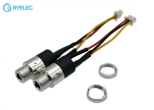 Custom 3.5mm Audio Screw Panel Mount Socket To Molex Picoblade 3pin 51021 Wire
