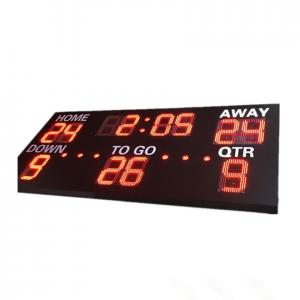 China Professional LED Football Scoreboard Remote Control 1m ~ 400m View Distance supplier