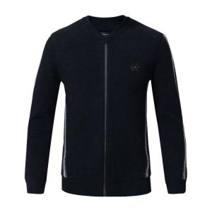 China Supplier Winter Clothing Zip Up Sweater Manufacture 2019 Fall Winter Black Sweater for Men