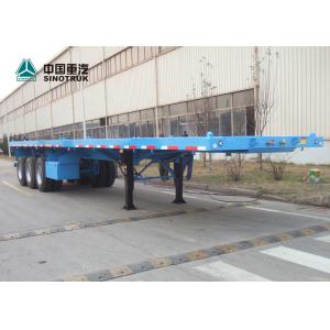 China CIMC Tri - Axle Heavy Duty Semi Trailers 40ft High Flatbed Trailer With BPW Axles supplier
