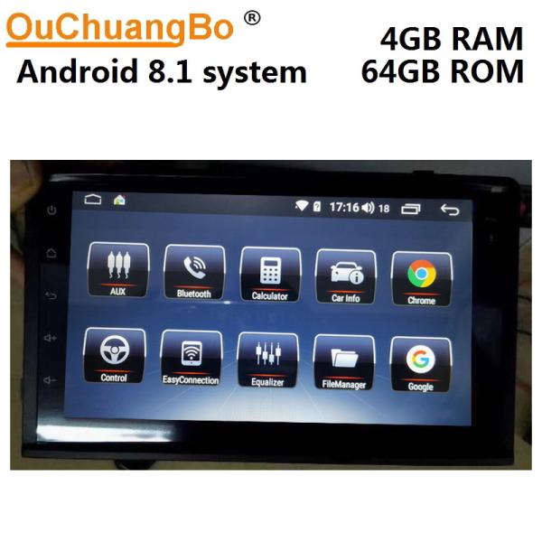 Ouchuangbo car radio bluetooth for MG W5 support android 8.1 USB digital TV gps navigation 2.5D IPS screen