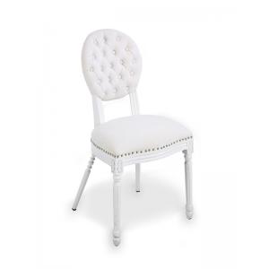 Dubai Banquet event wedding white linen fabric oak wood chair for event party dining chair