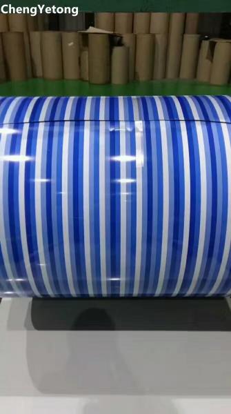 Stripe Pattern Printed Stainless Steel Sheet Roll Weight ≤8T Yield Strength 240