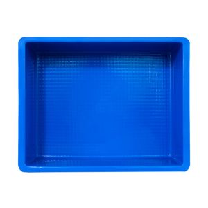 Heavy Duty Collapsible Plastic Storage Crate for Plates Customized Logo Solid Box Style