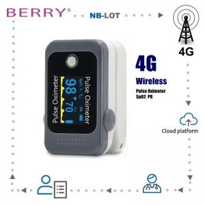 4G Wireless Portable Pulse Oximeter with APP Server Cloud Fingertip Oximeter Remote Patient Monitor for Old ODM OEM