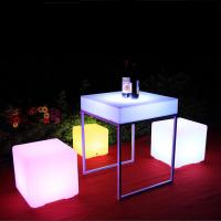China 40Cm Remote Control Patio LED Cube Lamp Lantern LED Light Source For Patio Entertaining on sale