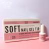 SAGALAGA Solid Nail Tips Gel With Full Cover Tapered Square Nail Tip Non c Curve Medium Xxl for Finger Extension