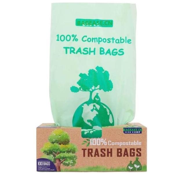 custom made biodegradable and compostable plastic garbage rolls bags, Compostable hospital resealable bag
