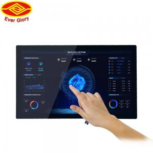 18.5 Inch Flat Touch Screen Monitor Ik 7 Anti Interference For Industrial