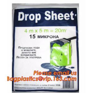 Protection Sheet Disposable Drop Painting Paint Dust Cover Sheets, Protective Painter Drop Cloth Drop Sheet Anti Corrosi