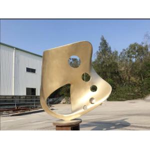 Outdoor Abstract Steel Sculpture , Bronze Art Sculpture For Garden Ornaments