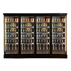 Glass Door Multideck Display Refrigerator For Drink Yogurt Milk Beer Beverage