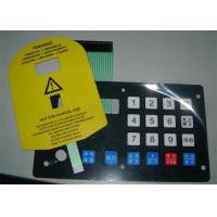 China 3M Adhesive Waterproof Membrane Switch Push Button Panel , Corrosion Resistance on sale